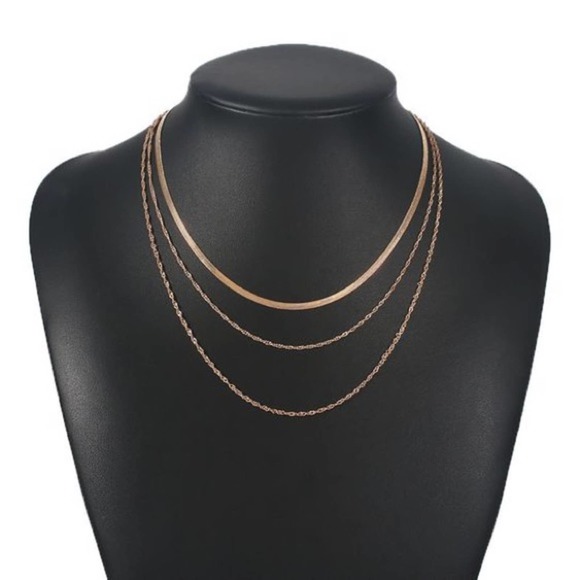 Minimalist Dainty Gold Multistrand Layered Chain B0027 - Picture 5 of 11